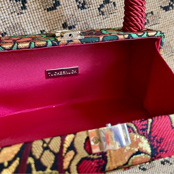 Tuckernuck Red and Blue Floral Clutch - Picture 3 of 5